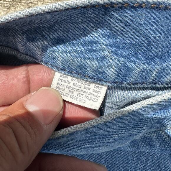 60s Levis Big E Black Tab Jeans Waist 26 Women’s Flared - Picture 6 of 7